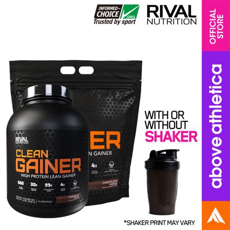 Rival Whey Nutrition Clean Gainer High Protein Powder 5lbs 15 Servings