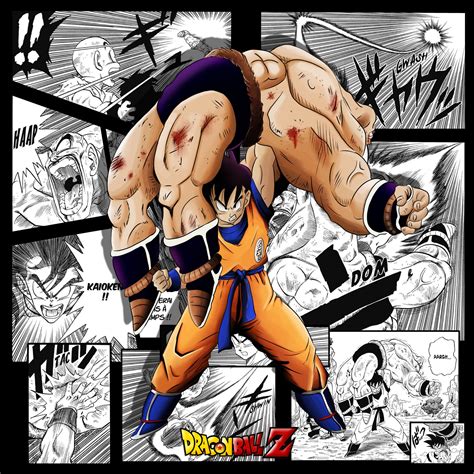 Poster Goku Vs. Nappa PNG - Etsy