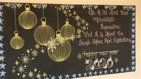 Beautiful Blackboard Decoration With Chalk Blackboard Decoration Idea