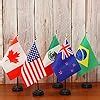 Anley Countries Deluxe Desk Flags Set X Inches Miniature