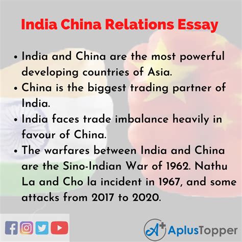 India China Relations Essay | Essay on India China Relations for ...