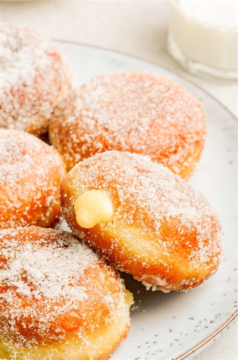 Brioche Donuts With Vanilla Cream Sugar And Soul