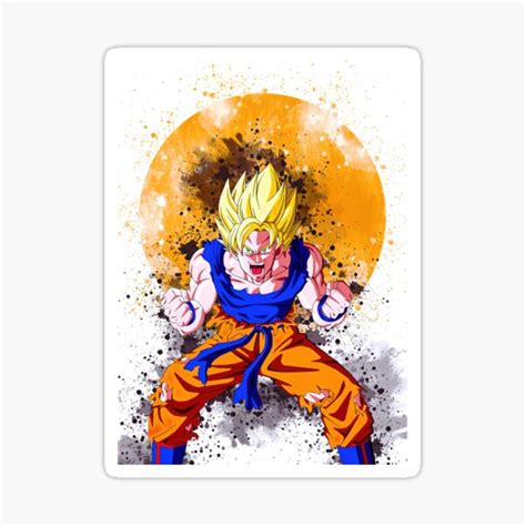 Goku Super Saiyan Sticker For Sale By Kruiboesch93j Redbubble