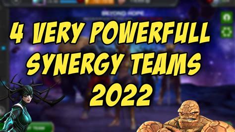 Top 5 Synergy Teams 2022 Best Synergy Teams 2022 Marvel Contest Of Champions Youtube