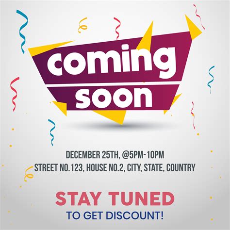 Coming soon. Coming soon and stay tuned post for social media marketing