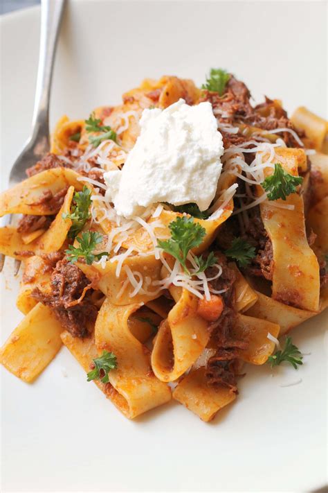 The Tradition Of The Easy Meal Slow Cooker Beef Ragu With Pappardelle