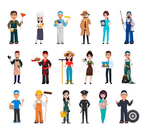 Occupations Clipart Professions Workers Clipart SVG Bundle, 54% OFF