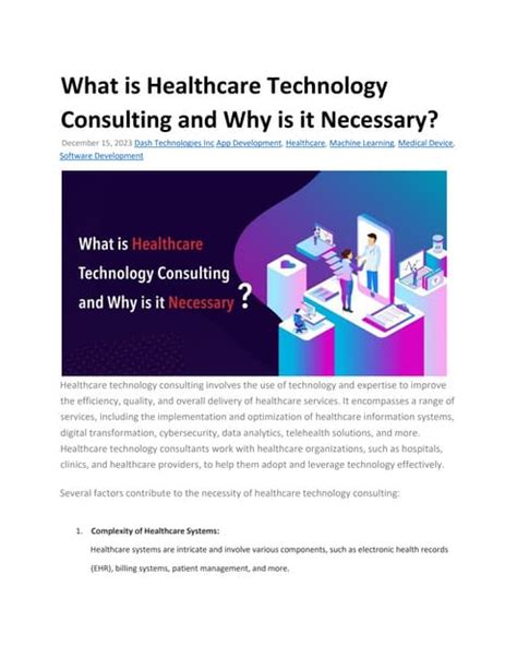 healthcare technology consulting     necespdf