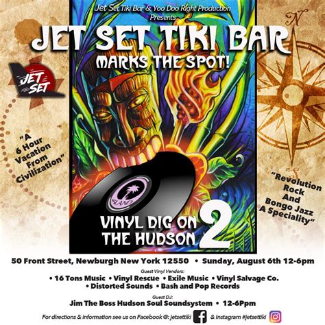 Aug Jet Set Tiki Bar S Vinyl Record Dig On The Hudson This Sun