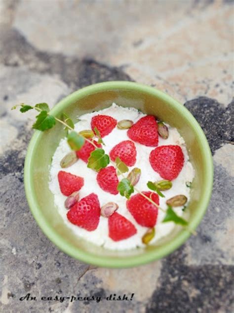 Strawberry And Pistachio Fontainebleau Easy Peasy Dish