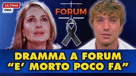 FORUM Barbara Palombelli E Paolo Ciavarro In Lacrime Per La Terribile