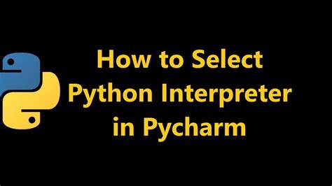 How To Select Python Interpreter In Pycharm YouTube