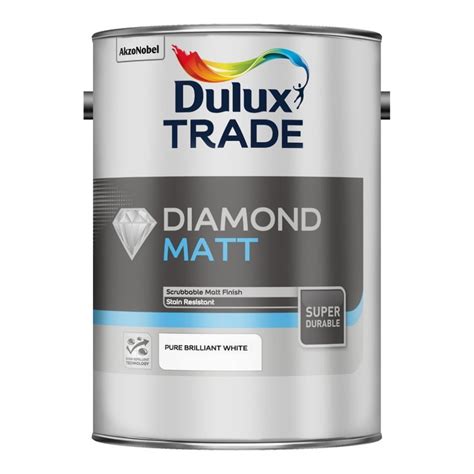 Dulux Trade Diamond Matt – Pure Brilliant White (5L) – Painters Hub