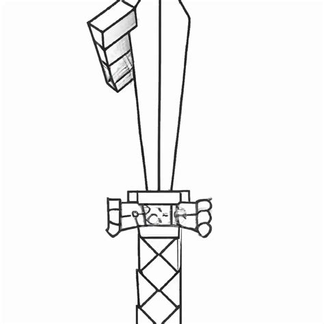 Desenho Para Colorir Espada Do Minecraft - 7 Desenhos da Espada do Minecraft para Imprimir e Colorir