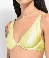 Damsel Paige Yellow Triangle Bikini Top Hamilton Place