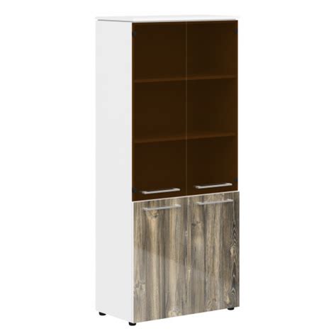 Шкаф высокий Morris МНС85.2, закрытый, со стеклом, 4 двери, 854*423 ...