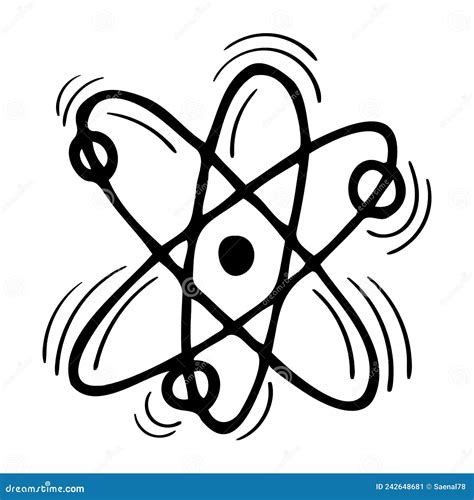 Drawn Molecule And Formula Of Carbonic Acid Vector Illustration