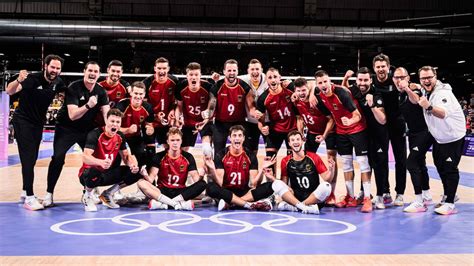 Deutscher Volleyball Verband Paris Dvv M Nner Ziehen Ins