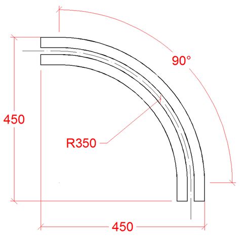 Twin Track Rail Bend Aes Mm Aes Food Equipment