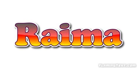 Raima Logo | Free Name Design Tool from Flaming Text