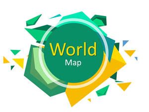 World map world map ppt template material PowerPoint Templates Free ...