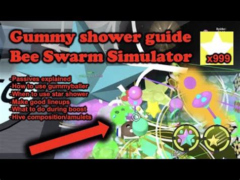 Gummy Shower Boost Guide Bee Swarm Simulator YouTube