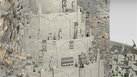 Minas Tirith 3d Model By Buncic