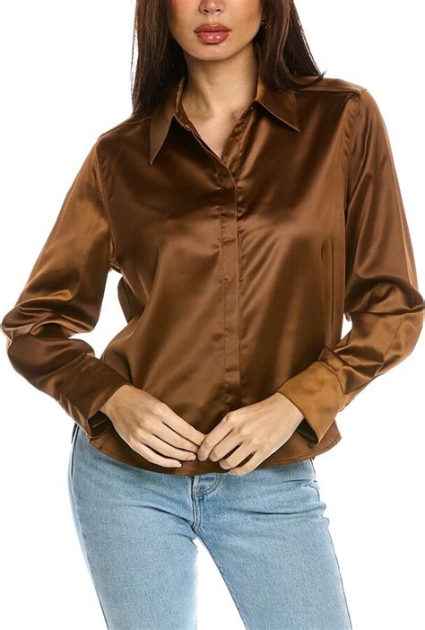 Design History Satin Blouse Shopstyle Tops