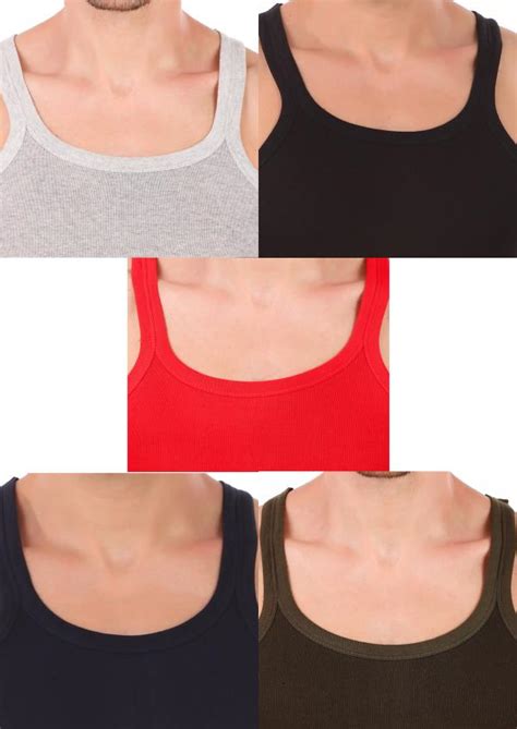 Hap Mens Muscle Tee Vests Assorted Colours Pack Of 5 Jiomart