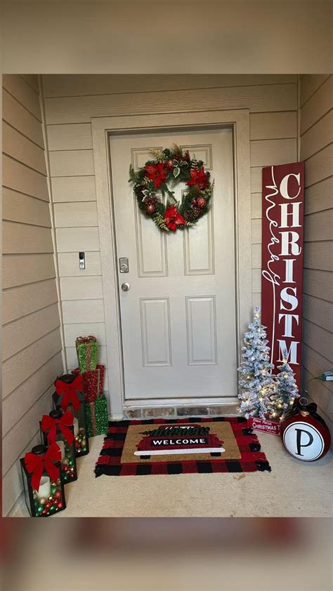 Front Porch 🎅🧑‍🎄🎄☃️ ️ Front Porch Christmas Decor Front Door