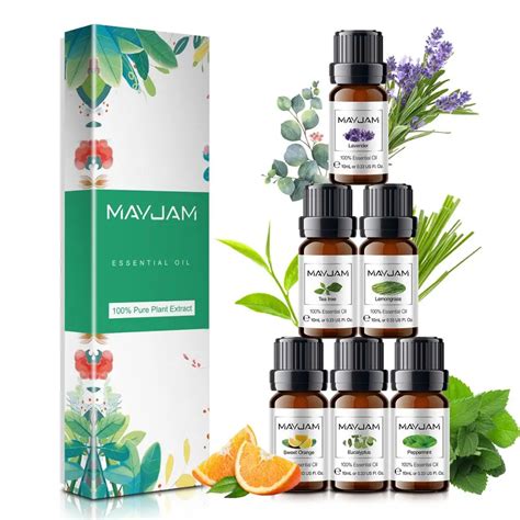 MAYJAM Conjunto De Leos Essenciais Para Aromaterapia Difusores