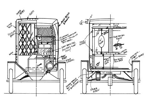 Ford Model T Blueprint Model T Ford Models Ford