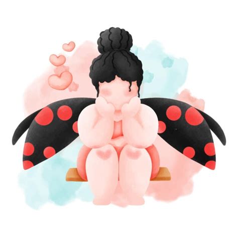 Premium Vector | Chubby ladybug