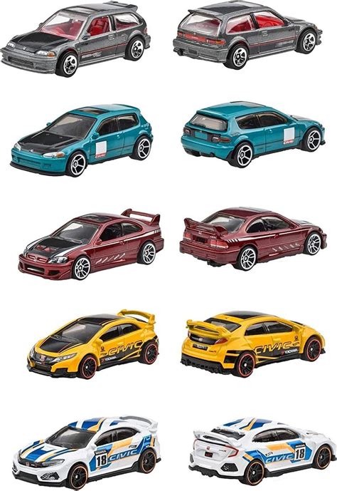 2022 Hot Wheels Honda Civic Anniversary Themed Assortment Set Of 5 J