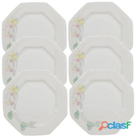 Conjunto De Pratos Sobremesa Schmidt Porcelana Em Brasil Clasf Casa E