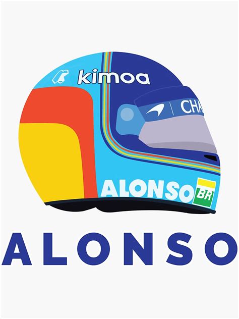 Fernando Alonso 2018 Helmet Sticker For Sale By SebCooke Redbubble