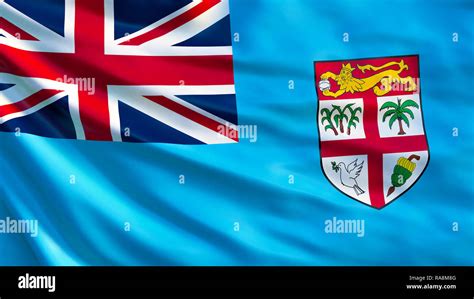 Fiji Flag Waving Flag Of Fiji D Illustration Suva Stock Photo Alamy