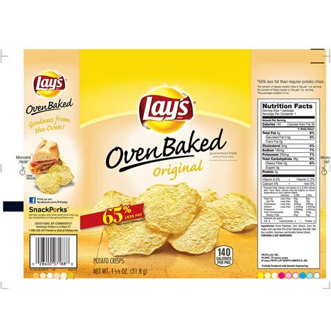 Frito Lay Baked Chips Nutrition Facts – Besto Blog