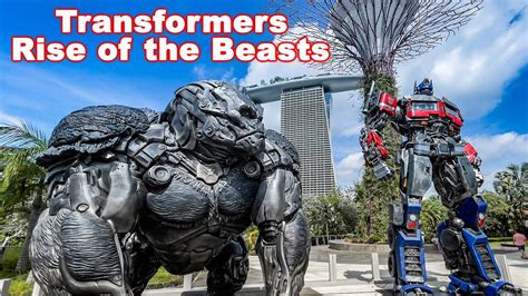 Transformers Rise Of The Beasts Statues World Tour At Gardens By The