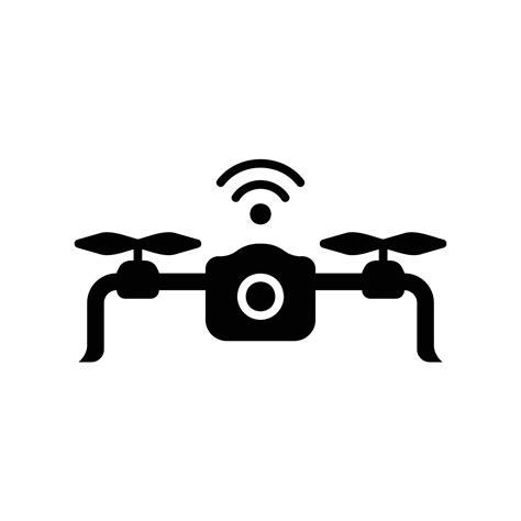 Smart drone icon for flying and taking aerial photos and videos