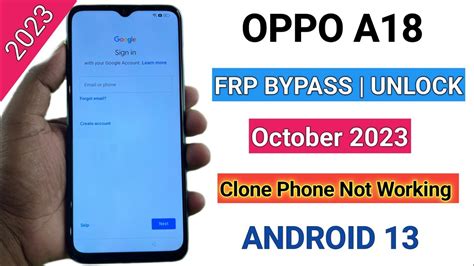 Oppo A Cph Frp Bypass Unlock Clone Phone Not Open Reset