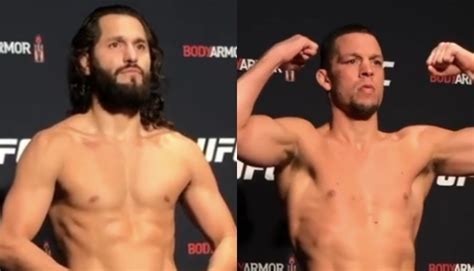 Ufc Weigh In Results Nate Diaz Jorge Masvial Get Green Light