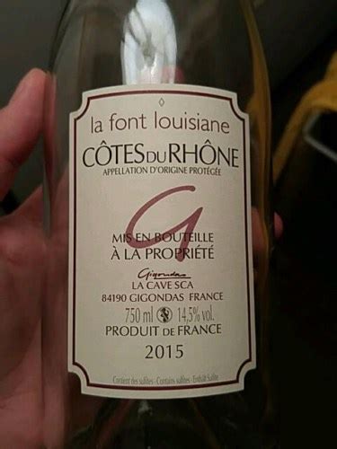 2020 Gigondas La Cave La Font Louisiane Côtes du Rhône Rosé Vivino