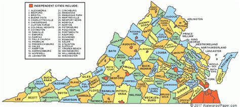 Printable Virginia Maps State Outline County Cities | Virginia Map