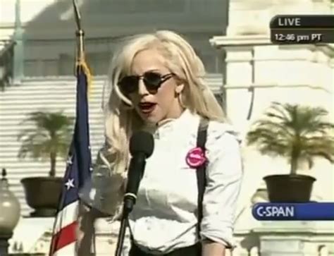 Lady Gaga Delivers A Speech At The National Equality March Lgbt