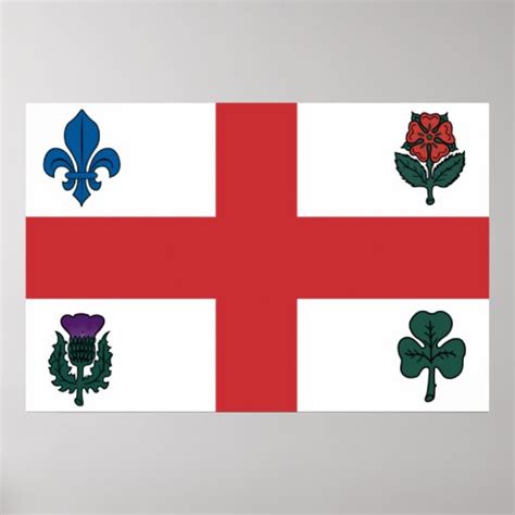 Montreal flag print | Zazzle