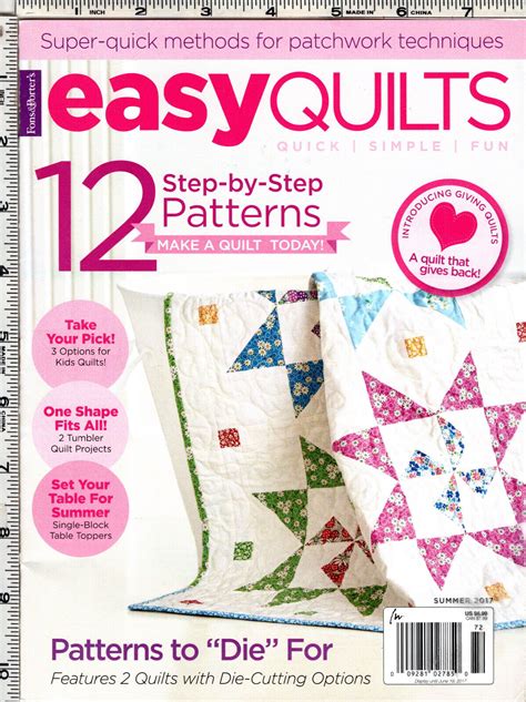 Fons And Porters Love Of Quilting Easy Quilts Magazine Summer 2017 Ebay