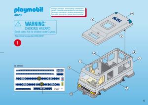 Manual Playmobil set 4023 Police Van