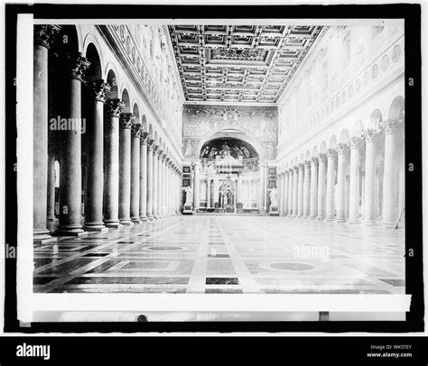 Italy, interior of St. Paul's, Rome Stock Photo - Alamy