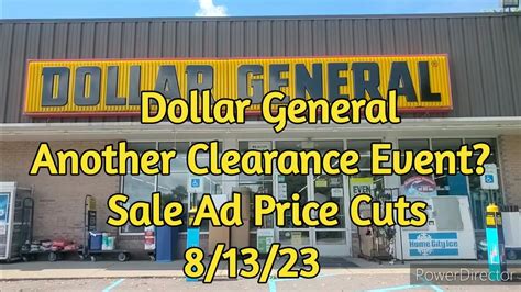 Dollar General Another Clearance Event Sale Ad Price Cuts